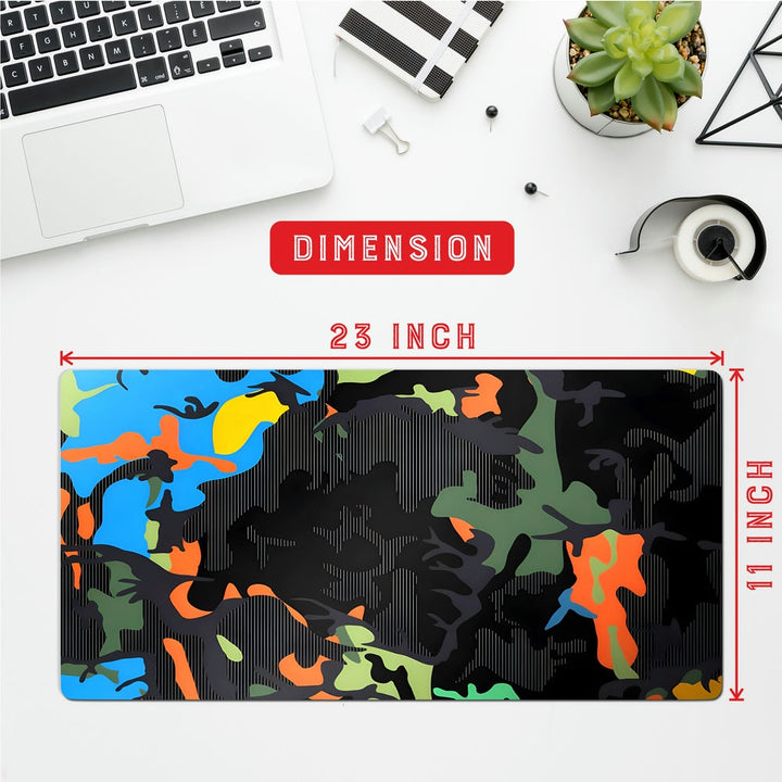 Anti-Slip Desk Mat Gaming Mouse Pad - Camouflage Burst