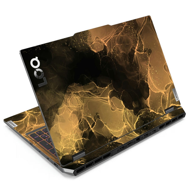 Laptop Skin - Golden Glow Marble Texture