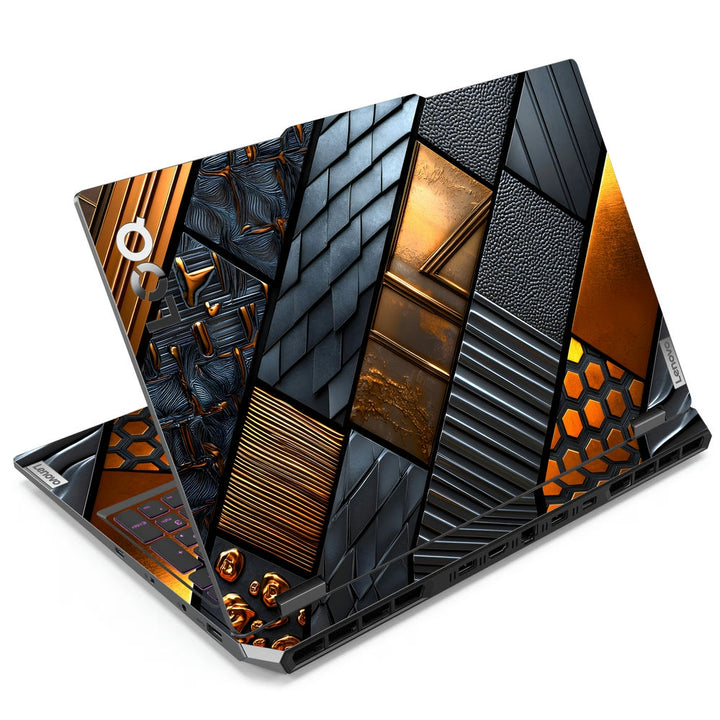 Lenovo LOQ Laptop Skin - ndustrial Stone and Metal Design