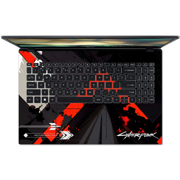 Acer Laptop Skin - Cyberpunk Neon Assassin