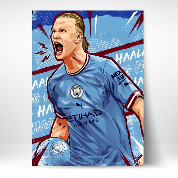 Metal Poster - Footballer Erling Haaland EH03