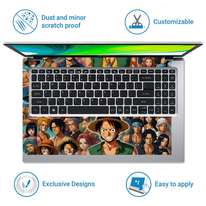 Laptop Skin - Anime One Piece Dynamic Collage DS13