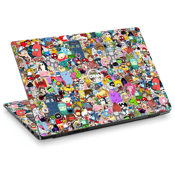 Dell Laptop Skin - Adventure Time Sticker Bomb