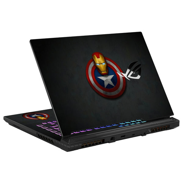 Asus Laptop Skin - Captain Shield Iron Man Mask