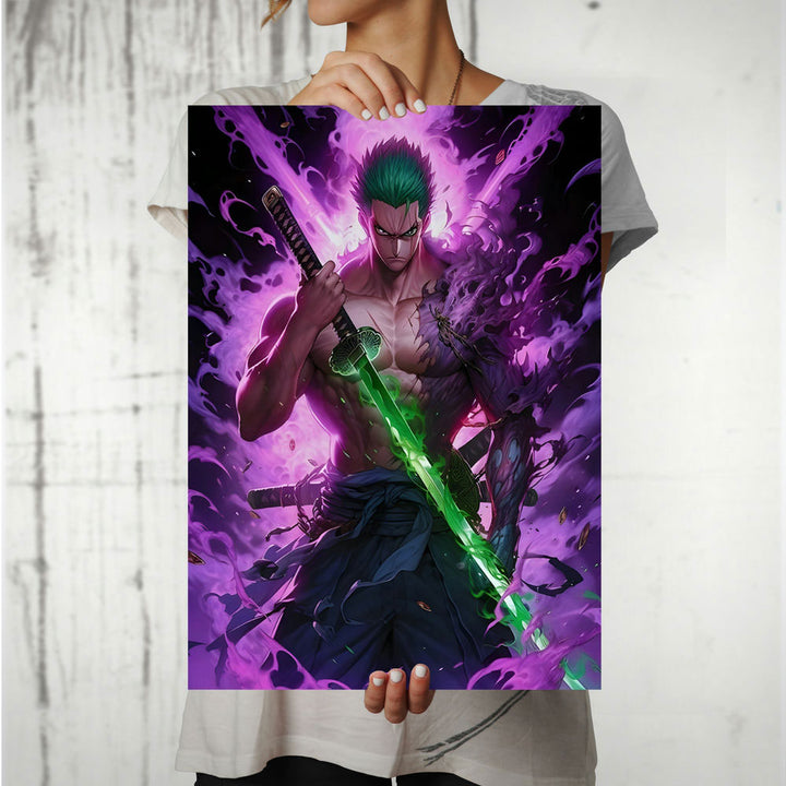 Metal Poster - One Piece Roronoa Zoro OP28