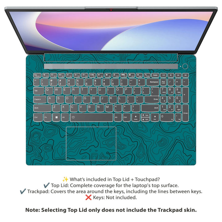 Lenovo Laptop Skin - Topography Pattern TP09