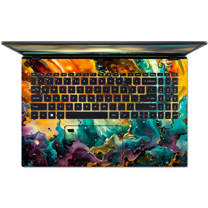 Acer Laptop Skin - Fiery Explosion Art