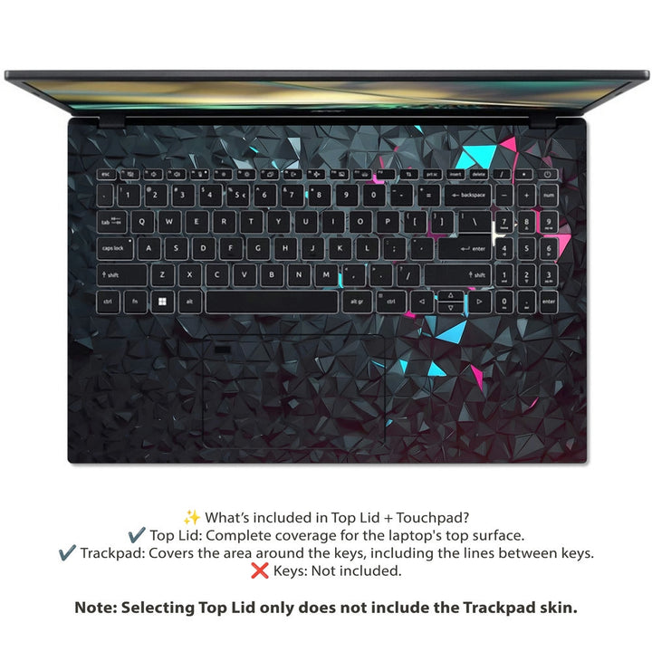 Acer Laptop Skin - Crystal Scatter