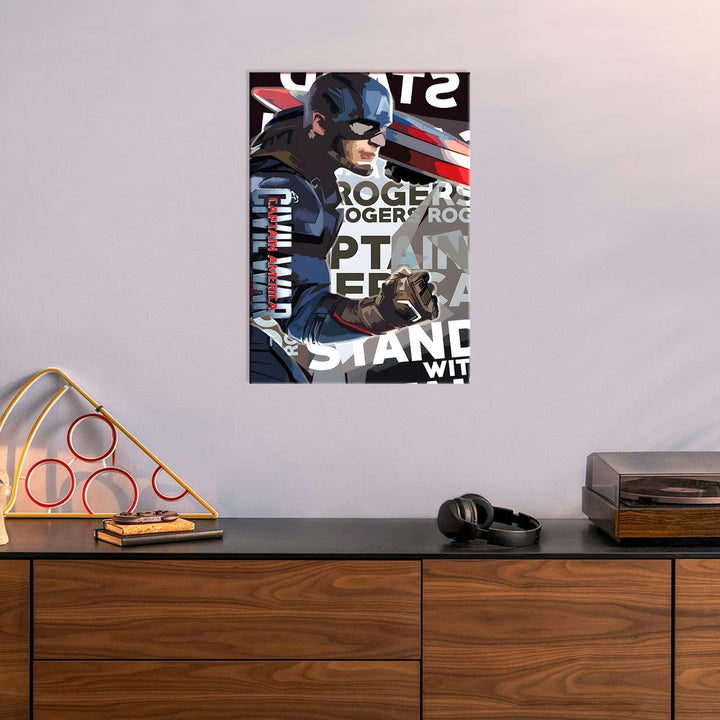 Metal Poster - Superhero Captain America CAP09