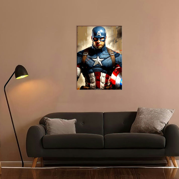 Metal Poster - Superhero Captain America CAP08