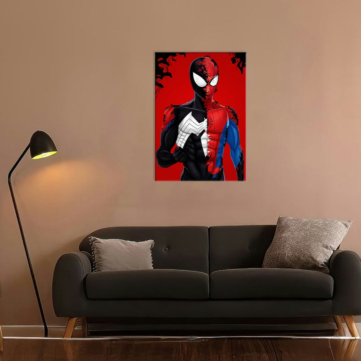 Metal Poster - Spiderman Red Blue Black