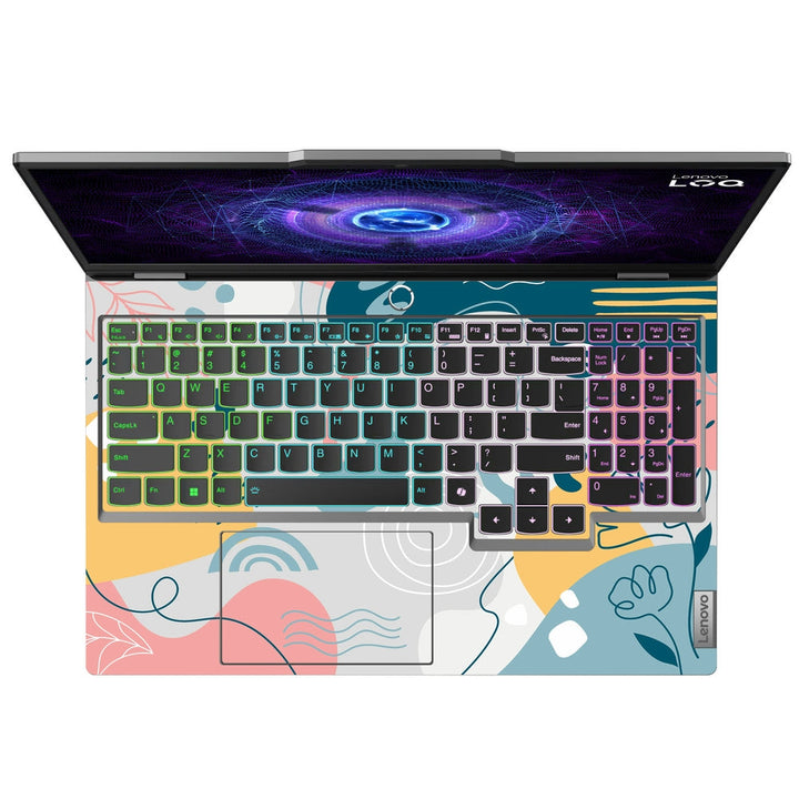 Lenovo LOQ Laptop Skin - Floral Pastel Abstract Design