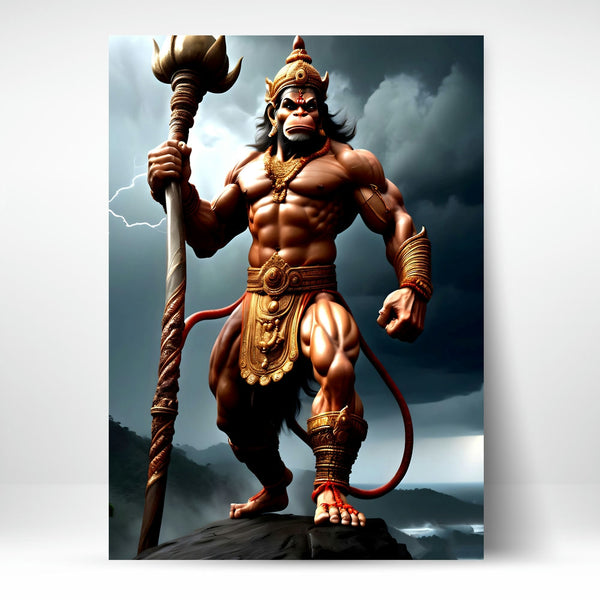 Metal Poster - Lord Hanuman LH06