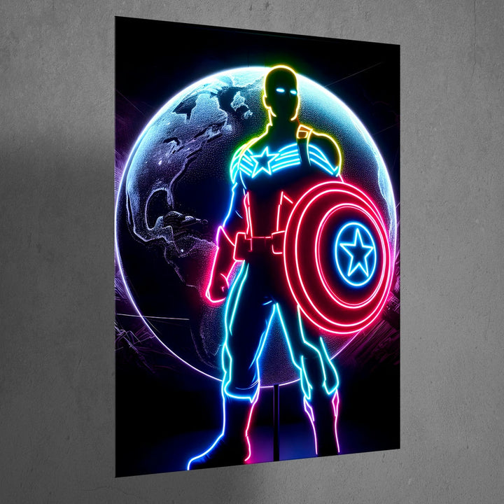 Metal Poster - Superhero Captain America CAP11