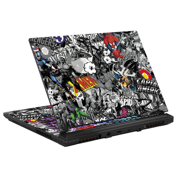 Asus Laptop Skin - Superheroes Sticker Bomb