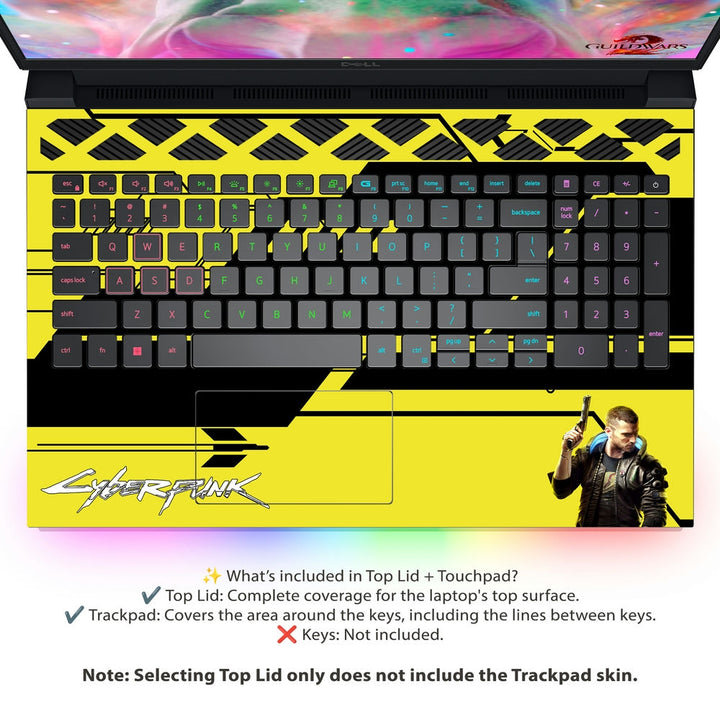 Dell Laptop Skin - Cyberpunk Neon Edge