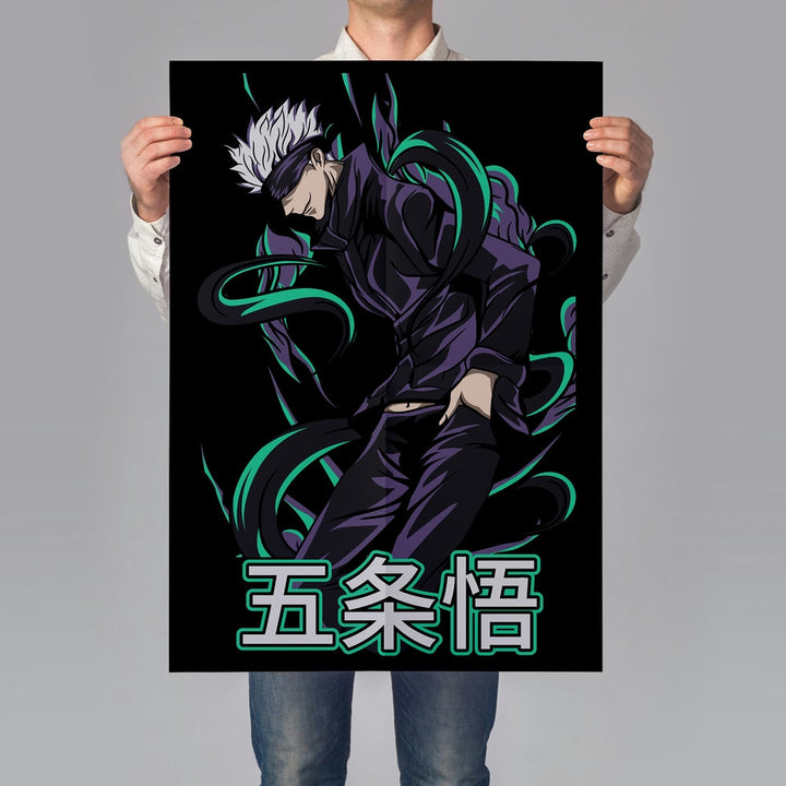 Self Adhesive Textured Vinyl Poster Jujutsu Kaisen Gojos Domain