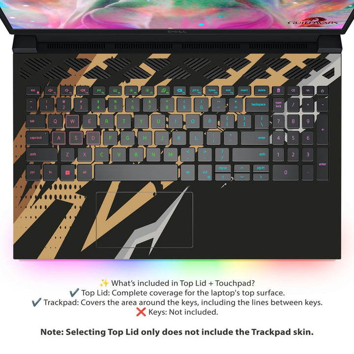 Dell Laptop Skin - Gold Rush