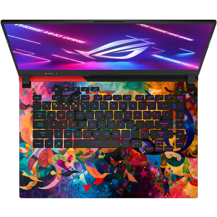 Asus Laptop Skin - Multicolor Swirl Art Abstract