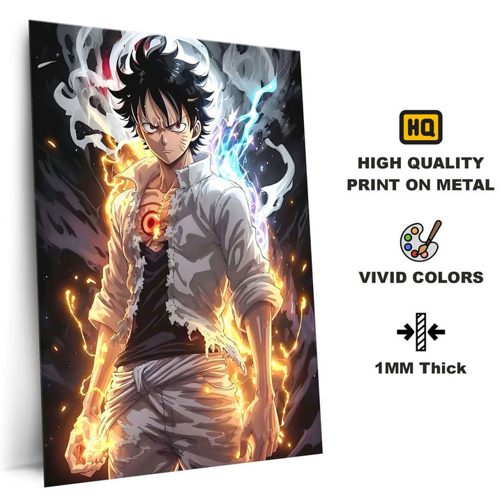 Metal Poster - One Piece Monkey D Luffy OP13