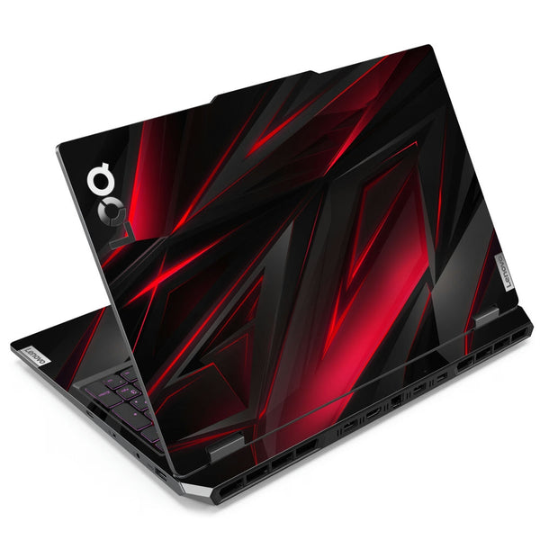 Lenovo LOQ Laptop Skin - Grey Red 3D Abstract