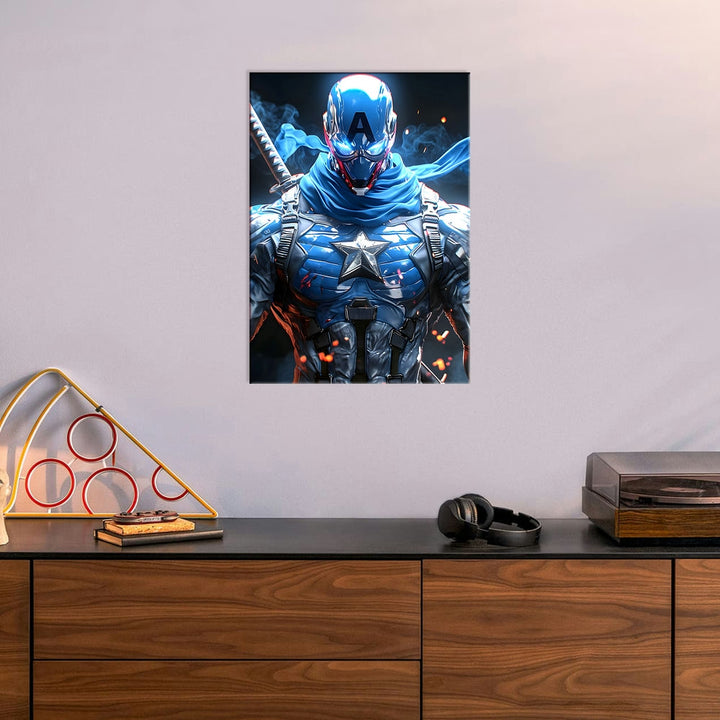 Metal Poster - Superhero Captain America CAP14