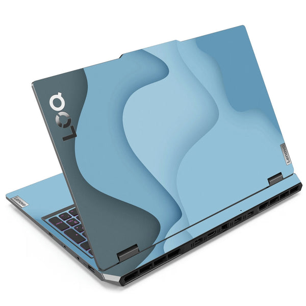 Lenovo LOQ Laptop Skin - Pastel Blue Paper Cutout Art