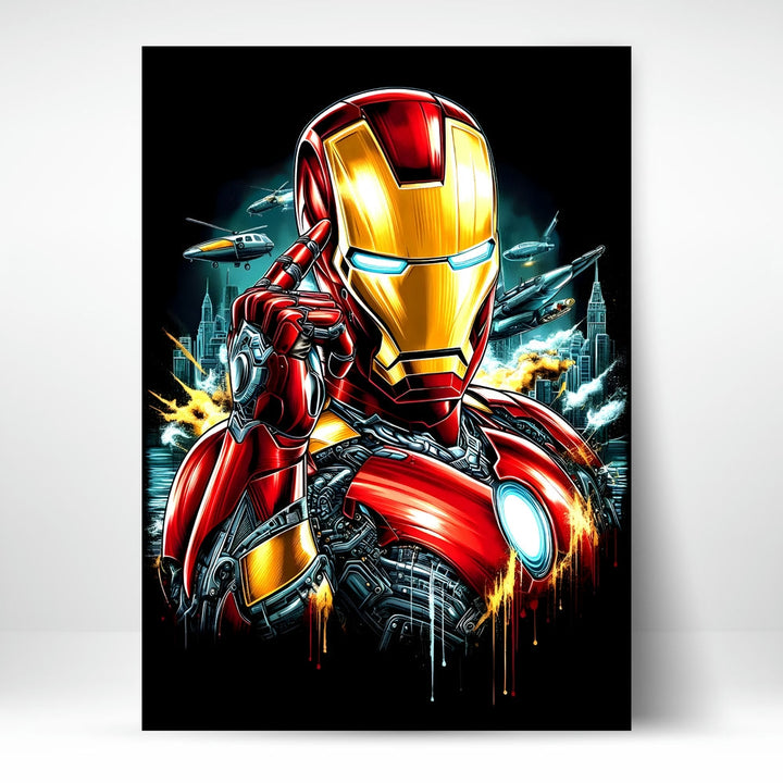 Metal Poster - Superhero Iron Man IM08