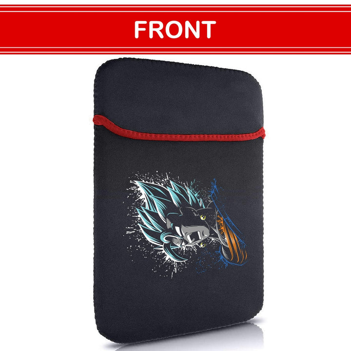 Printed Neoprene Reversible Laptop & Tablet Sleeve - Anime Dragon Ball DS27