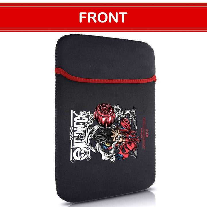 Printed Neoprene Reversible Laptop & Tablet Sleeve - One Piece Snakeman DS1