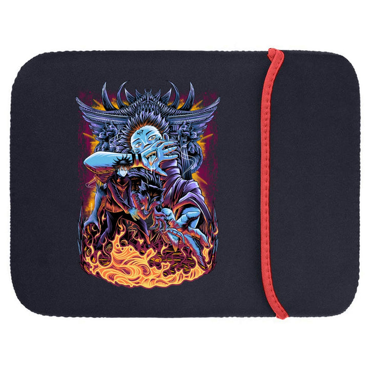 Printed Neoprene Reversible Laptop & Tablet Sleeve - Anime Sakuna Png