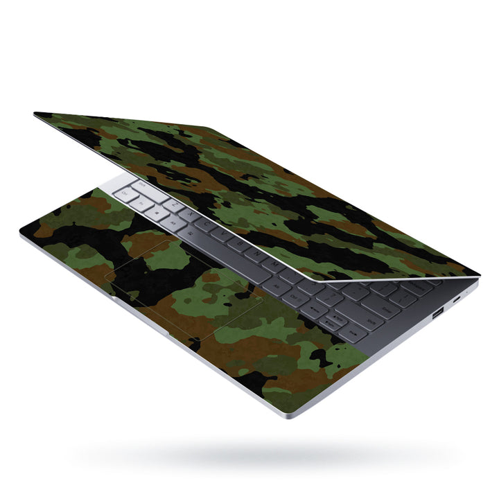 Laptop Skin - Camo Black Green