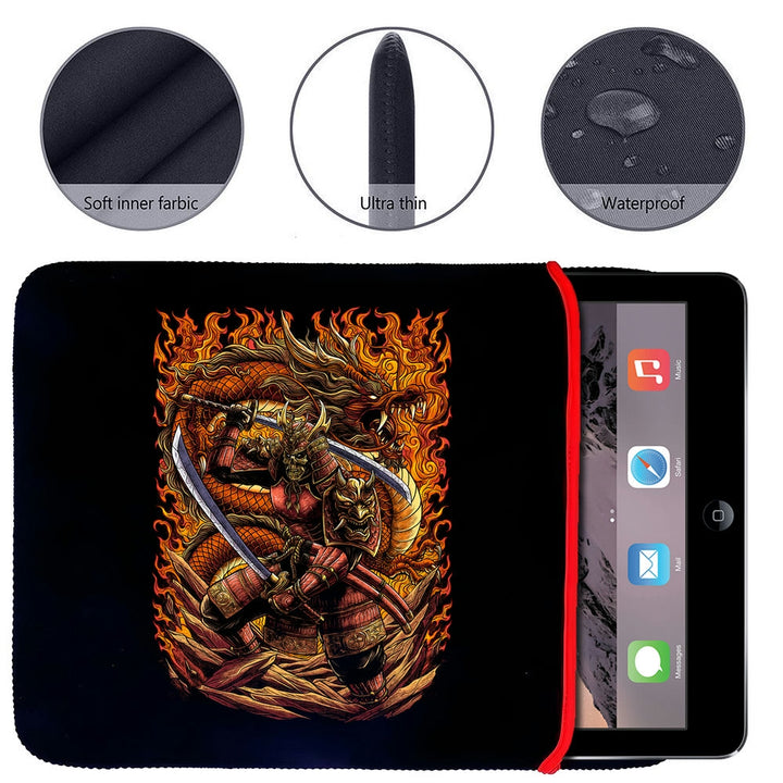 Printed Neoprene Reversible Laptop & Tablet Sleeve - Anime Legendary DS50