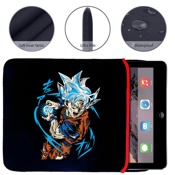 Printed Neoprene Reversible Laptop & Tablet Sleeve - Anime Dragon Ball DS26