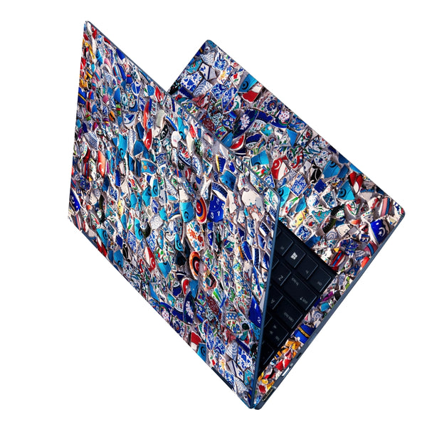 Laptop Skin - Wall Decorated With Fragments