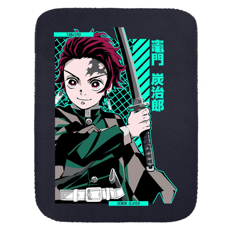 Printed Neoprene Reversible Laptop & Tablet Sleeve - Anime Demon Slayer Kimetsu No Yaiba DS07