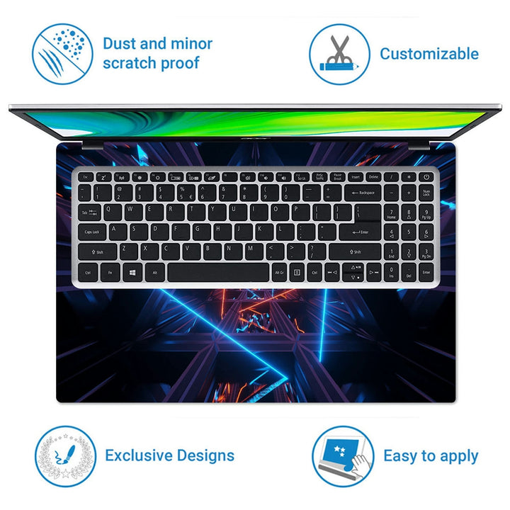 Laptop Skin - Illustration of a Cosmic Background