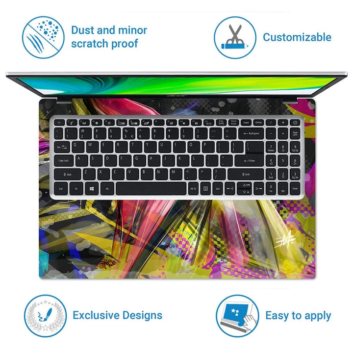 Laptop Skin - Multi Design Brush Art