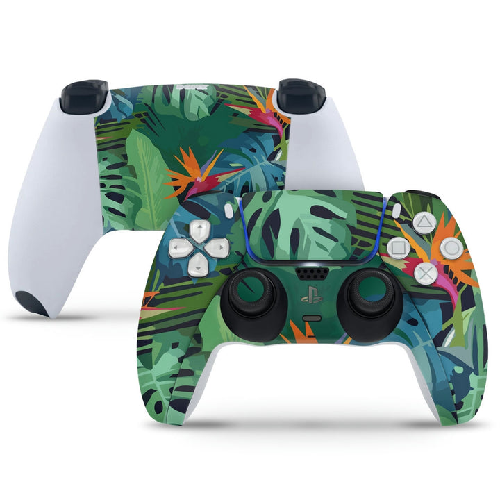 Playstation 5 Controller Skin - Multi Leaves Painting Art – Skinslegend