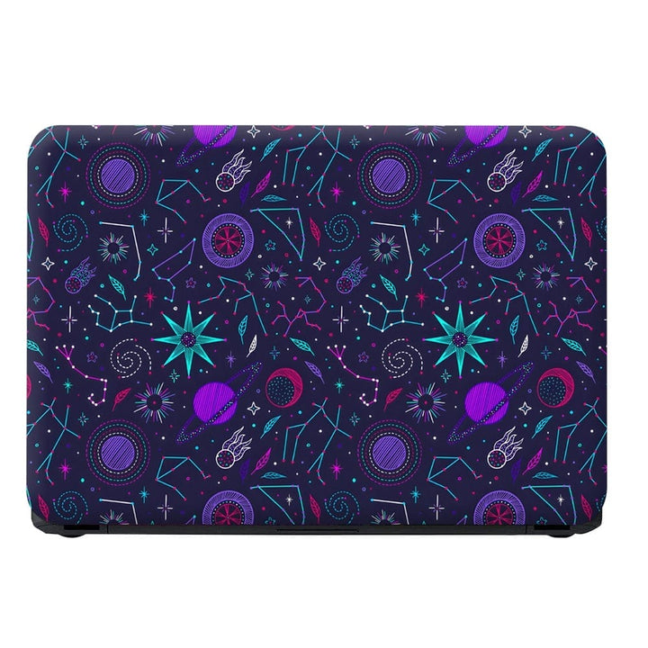 Laptop Skin - Neon Space Symbols