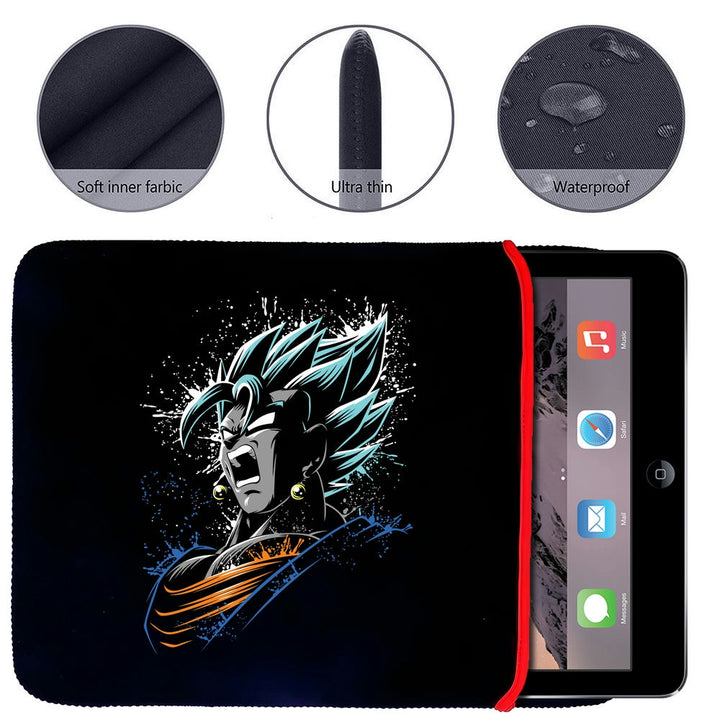 Printed Neoprene Reversible Laptop & Tablet Sleeve - Anime Dragon Ball DS27