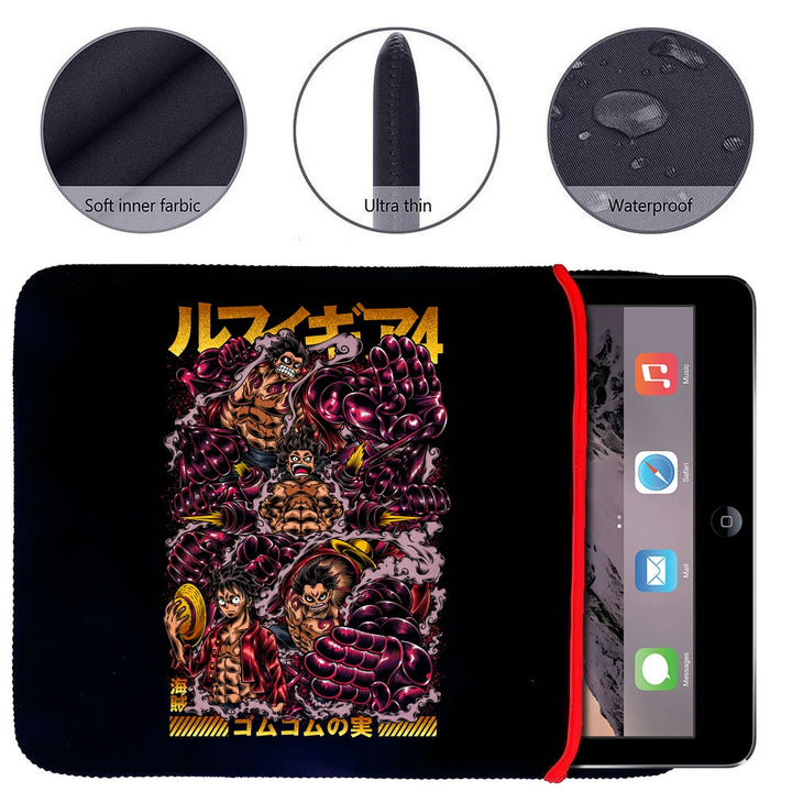 Printed Neoprene Reversible Laptop & Tablet Sleeve - Anime Legendary DS45