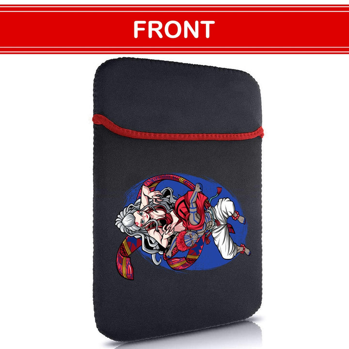 Printed Neoprene Reversible Laptop & Tablet Sleeve - Anime Action DS1