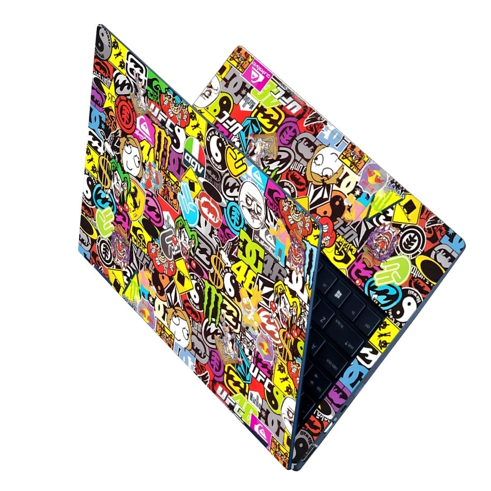 Shop Monster Sticker Bomb Laptop Skin | Buy Online Now – SkinsLegend