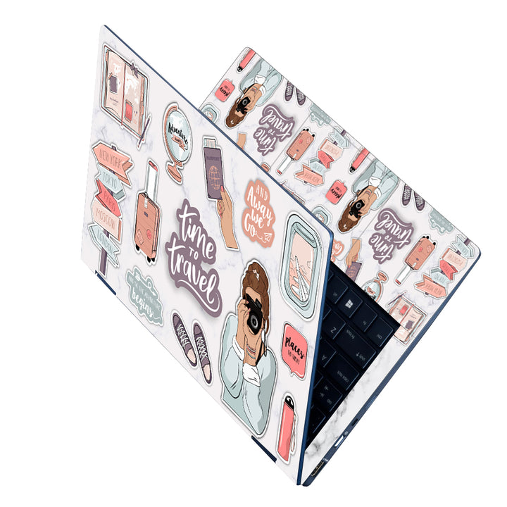 Laptop Skin - Time to Travel Girl Camera