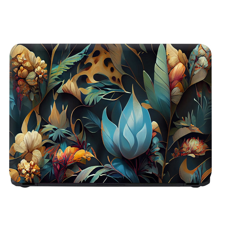 Laptop Skin - Modern Exotic Floral Jungle Pattern