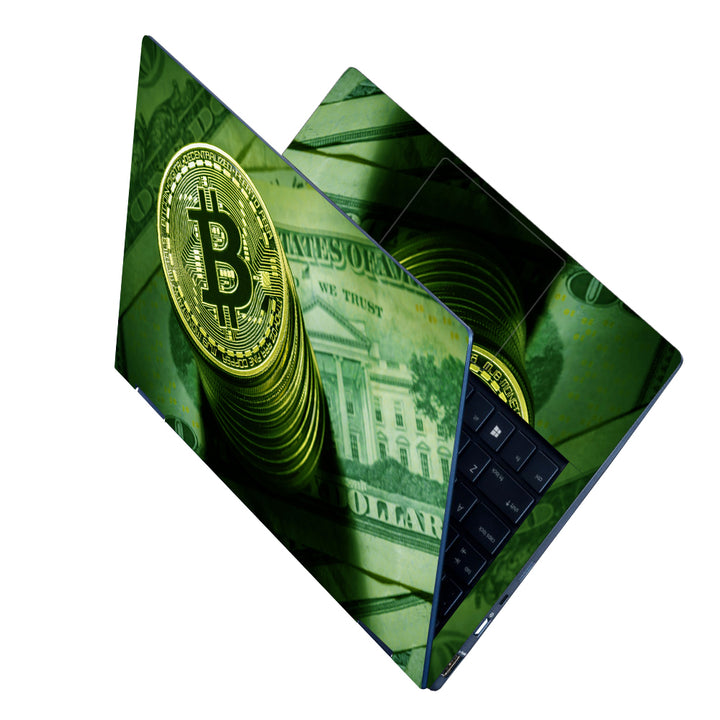 Laptop Skin - Bitcoin Green