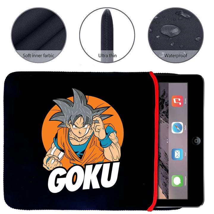 Printed Neoprene Reversible Laptop & Tablet Sleeve - Anime Dragon Ball DS13