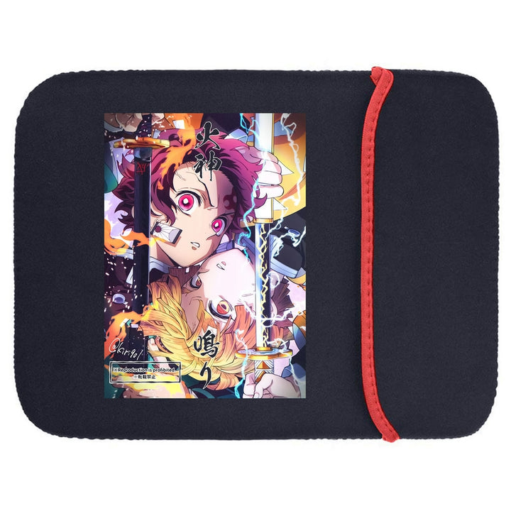 Printed Neoprene Reversible Laptop & Tablet Sleeve - Anime Legendary DS102