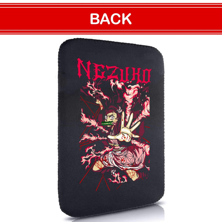 Printed Neoprene Reversible Laptop & Tablet Sleeve - Anime Nezuko